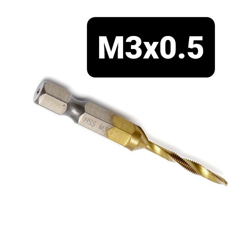 Mũi Khoan Tạo Ren Trong, Doa Âm Mũi Vít, Chuôi Lục Giác 6 Ly Gồm 6 Kích Cỡ Lựa Chọn M3,M4,M5,M6,M8,M10