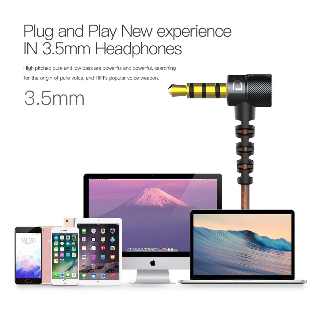 Tai Nghe Nhét Tai PLEXTONE Dx2 Đế Kim Loại Giắc 3.5mm Tương Thích Android/Iphone Tiện Lợi Chơi Game Pubg