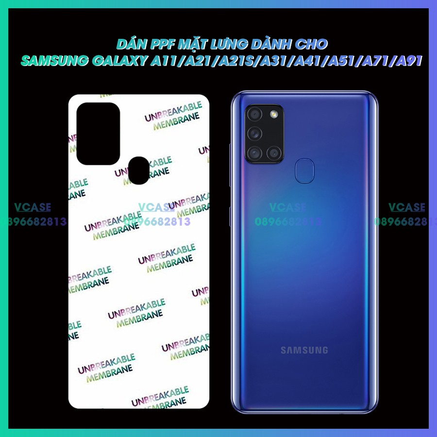 Dán Ppf Mặt Lưng Dành Cho Samsung Galaxy A11 / A21 / A21s / A31 / A41 / A51 / A71 / A91