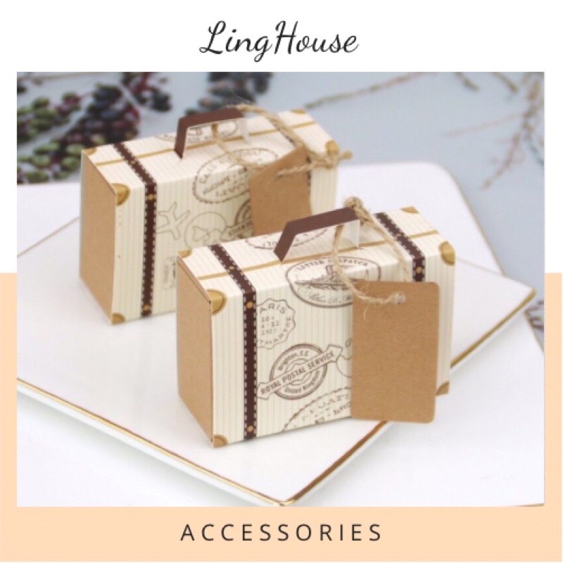 Set 10 hộp Vali gói quà siêu xinh LingHouse