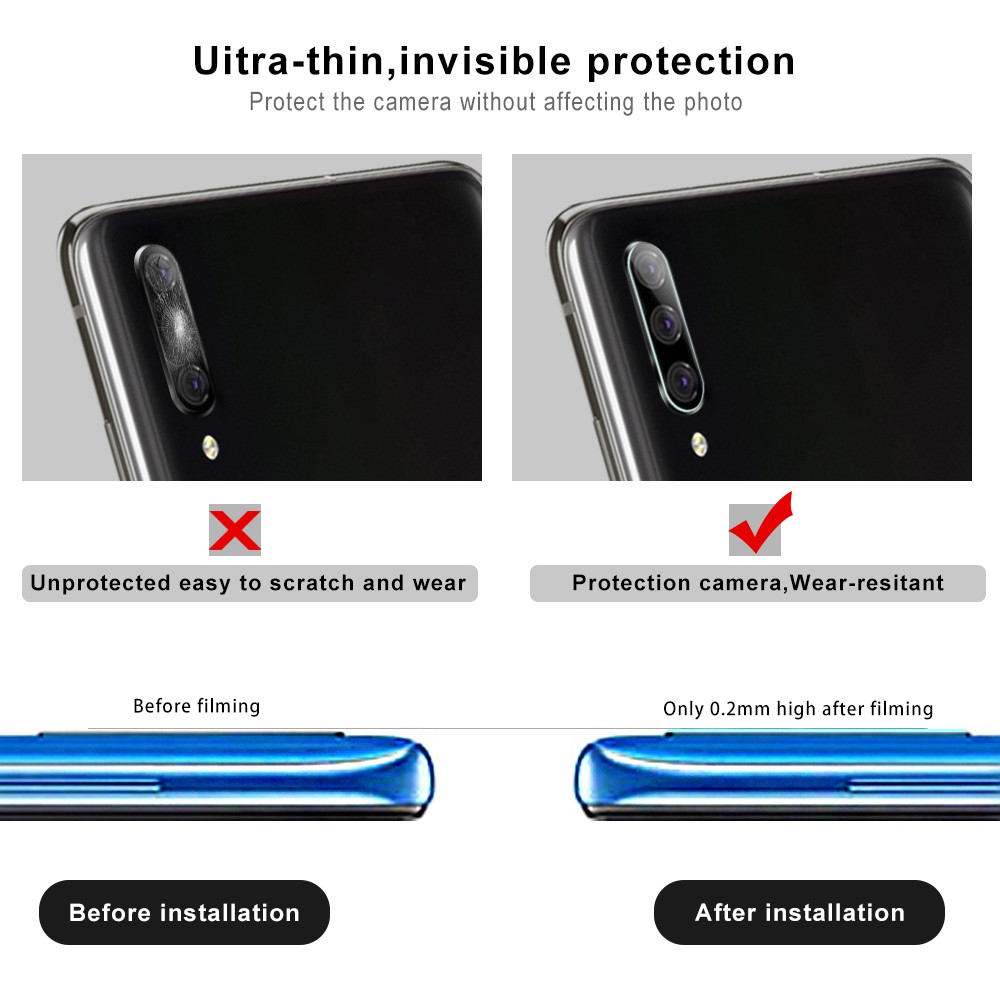 Camera phía sau phim bảo vệ Samsung Galaxy S8 S9 S10 J4 J6 Plus Phone Camera Protective HD Screen Tempered Lens Film