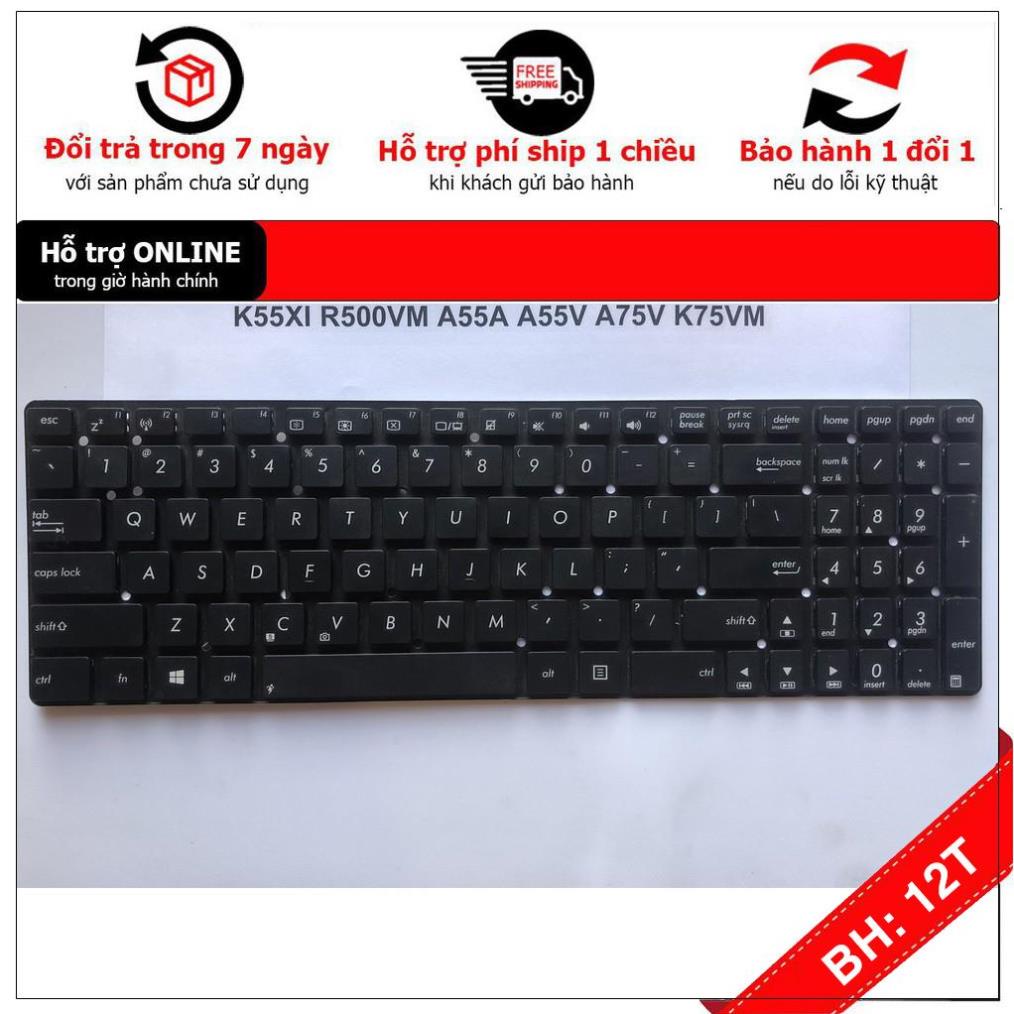 BH 12TH Bàn phím Laptop Asus K55 X54 K54C K54L K54LY X54L X54LY K55D K55N K55DE Bảo Hành Toàn Quốc 12 Tháng | BigBuy360 - bigbuy360.vn