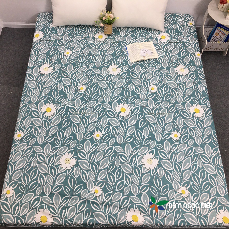 Ga chống thấm cotton trải giường nằm trực tiếp 2 trong 1 nhiều màu (được chọn mẫu)