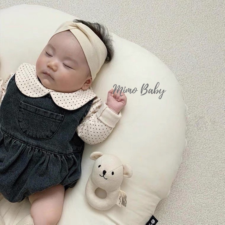 Băng đô thun gân xoắn chéo style hàn quốc dễ thương cho bé BD45 Mimo Baby