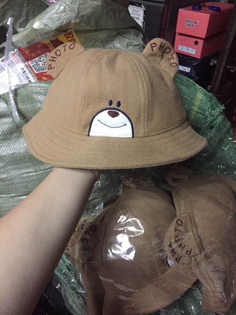 Mũ gấu cho bé