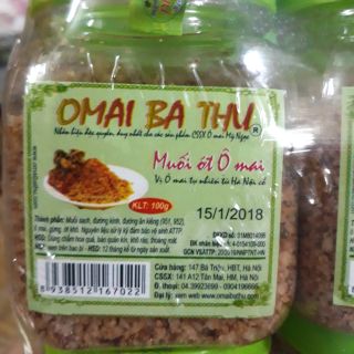 Muối ớt Ô mai Ba Thu đặc sản Hà Nội
