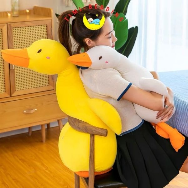 Gấu bông hình con vịt – Vịt nhồi bông má hồng cute, dễ thương 60cm, 100cm, 130cm và 160cm– Timibedding