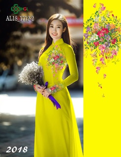 Vải Áo Dài Tằm Ý/ Lụa Nhật Hoa Ngực