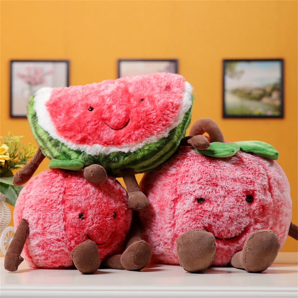 Ins 30Cm Dễ Thương Dưa Hấu Đồ Chơi Sang Trọng Con Búp Bê Nhồi Bông Nhà Máy Gối Kawaii Phim Hoạt Hình Trái Cây Gối Mềm Đồ Chơi dưa hấu Gối búp bê đồ chơi sang trọng trái cây búp bê Cho Trẻ Em Quà Tặng Sinh Nhật