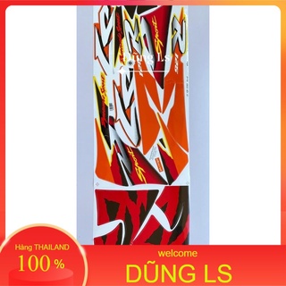 Tem dán xe ls 125 đời 2001 vàng, tem honda ls thailand