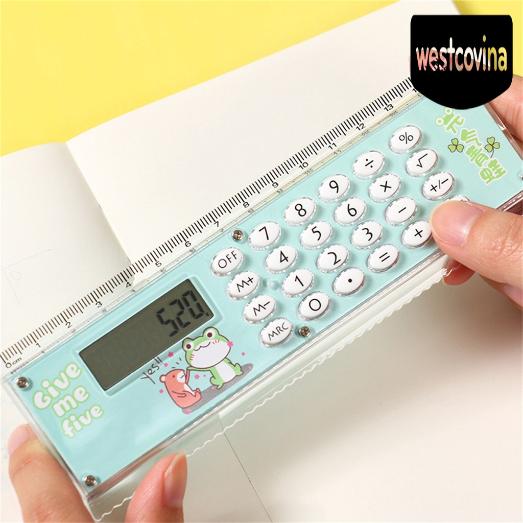 Phương Tây✎Máy Tính Cầm Tay Màn Hình Lớn 8 Chữ Số