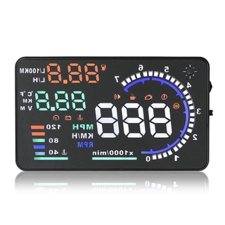 Thiết bị cảnh báo tốc độ hud 5.5 "a8 obd2 hud cho xe hơi