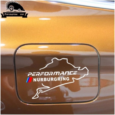 Sticker BMW chữ Performance Nurburgring miếng dán Decal Nắp Bình Xăng nhiên liệu Xe Hơi ô tô Bmw 1 3 5 7 Series X3 X5 X6