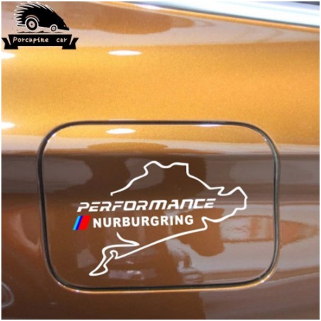 Sticker BMW chữ Performance Nurburgring miếng dán Decal Nắp Bình Xăng Xe Hơi ô tô Bmw 1 3 5 7 Series X3 X5 X6