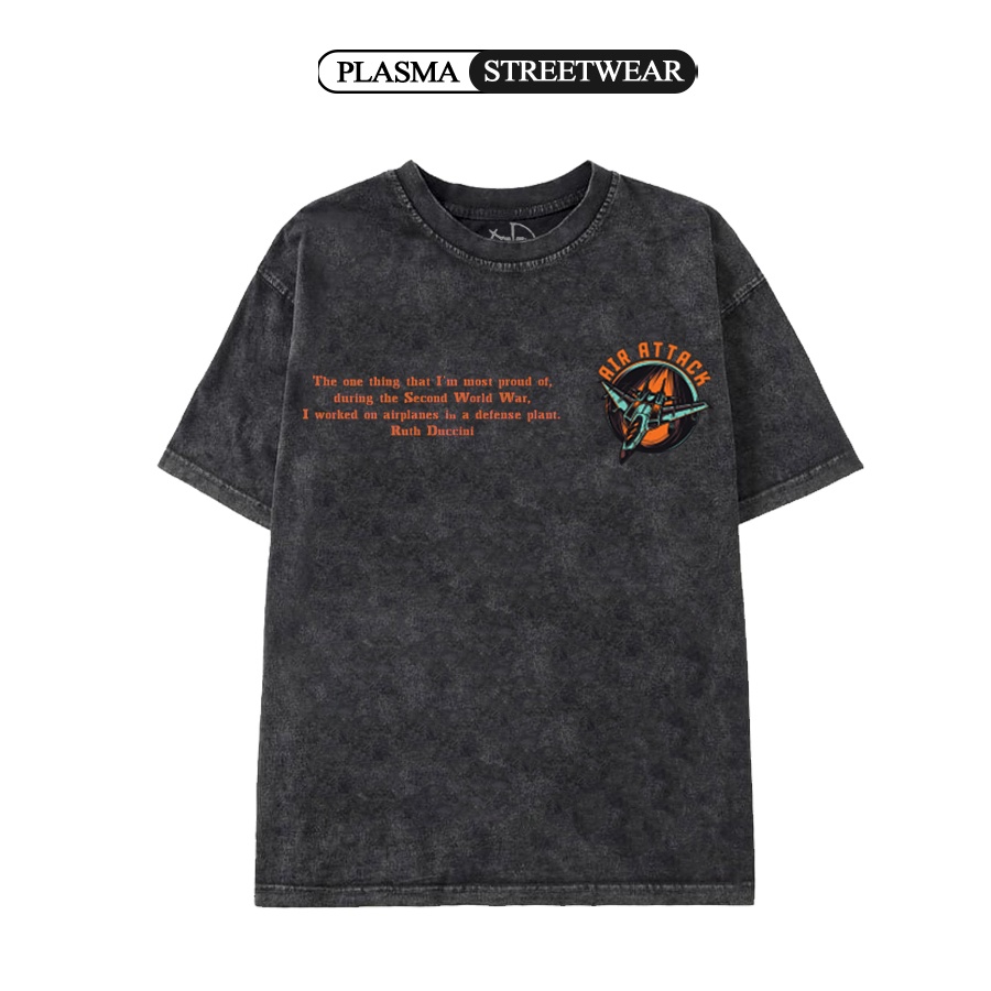 Áo thun Unisex ATTACK Wash Tee phông nam nữ tay lỡ oversize form rộng