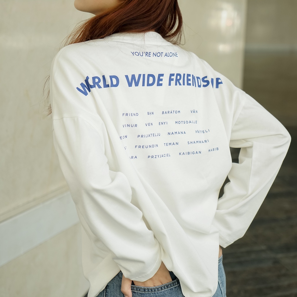 Áo thun dài tay cổ tròn WWF [ Méo shop ] | BigBuy360 - bigbuy360.vn