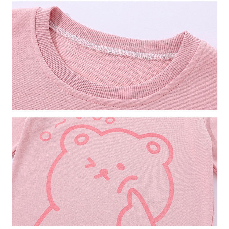 Set Áo sweater Tay Dài Phối Chân Váy Thời Trang Thu Đông Cho Bé Gái 2022