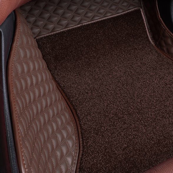 Thảm lót sàn ô tô 6D cao cấp cho Peugoet 3008 da không mùi không thấm nước phủ kín 90% sàn xe