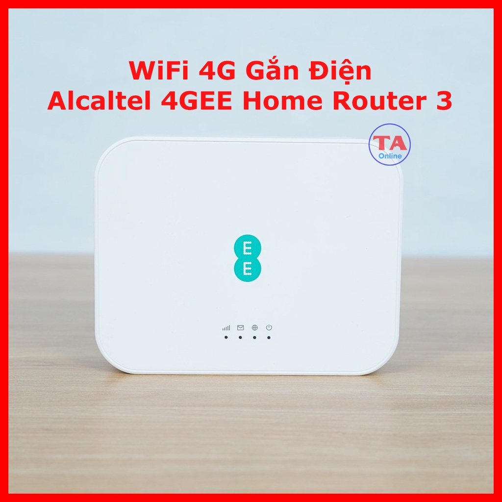 Alcatel EE4G Home Router 3 Bộ phát WiFi 4G gắn điện Chuẩn 4G CAT7 tốc độ 300Mbps Wifi băng tần kép chuẩn AC 1200Mbps