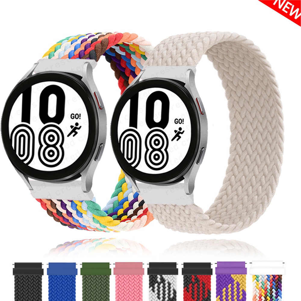 Dây Đeo Kiểu Bện 20mm/22mm Cho Đồng Hồ Thông Minh Samsung Galaxy watch 4 3/46mm/42mm/active 2/Gear S3 Huawei watch GT/2/2e/Pro
