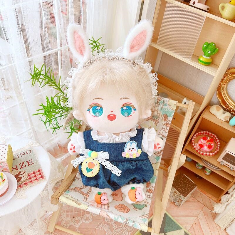 Set Quần Áo 20cm Họa Tiết Thỏ Hoạt Hình Dễ Thương Cho Búp Bê