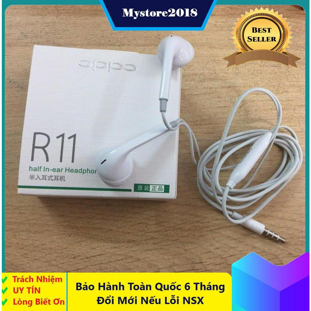 TAI NGHE OPPO R11, Âm Thanh lớn, thoải mái khi đeo, Bảo Hành Đổi Mới Trong 6 Tháng Nếu Lỗi NSX Mystore247 .