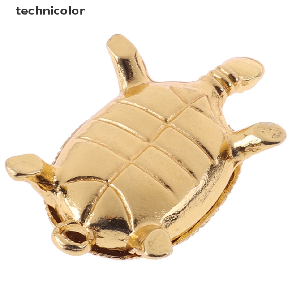 Tượng Rùa May Mắn Màu Vàng Đồng Phong Thủy Trang Trí Nhà Cửa / Văn Phòng