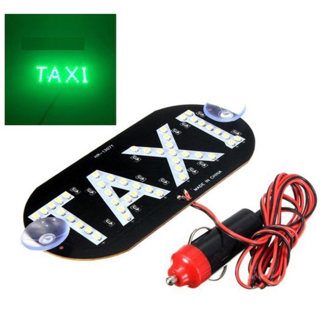 Bảng đèn LED chữ TAXI cắm mồi thuốc trong xe hơi