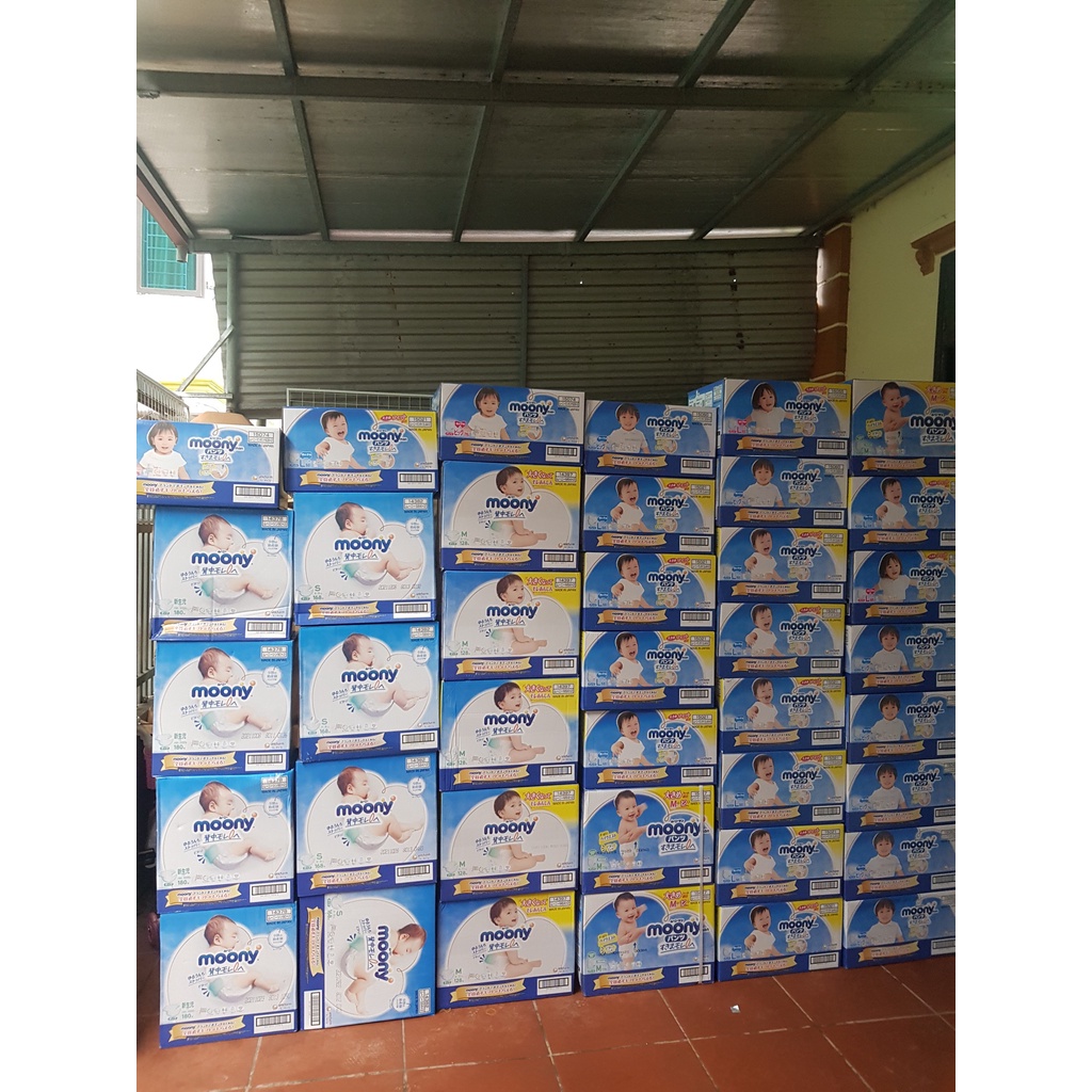 (NỘI ĐỊA) Bỉm Moony Nhật Tiêu chuẩn/NATURAL Đủ Dòng Dán/Quần Đủ Size