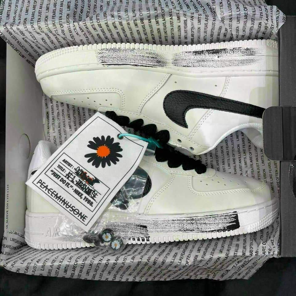 (sale sốc)Giày Sneakers Air Force 1 Hoa Cúc Sơn Đế Cao Cấp Full Size Nam Nữ Hottrend