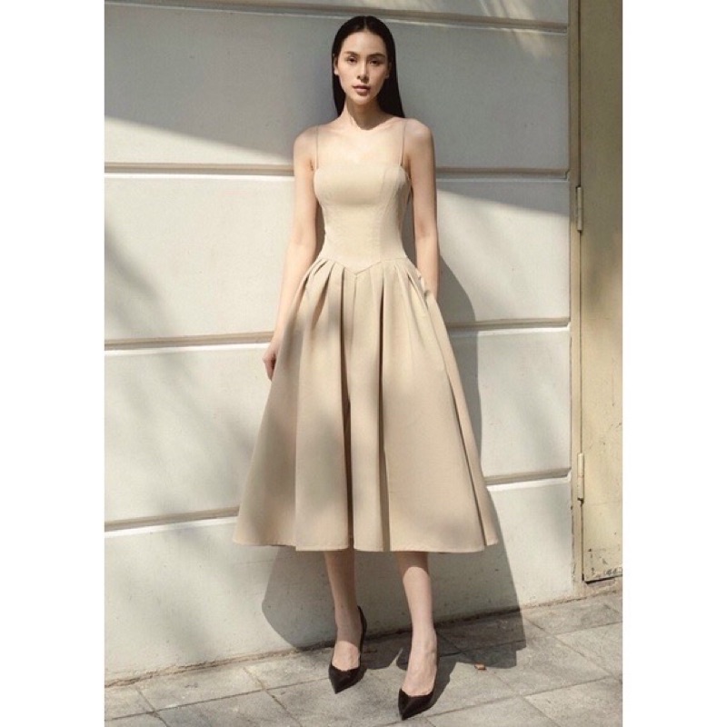 Đầm 2 dây chất Phi Lụa đảm bảo 100% như hình ảnh