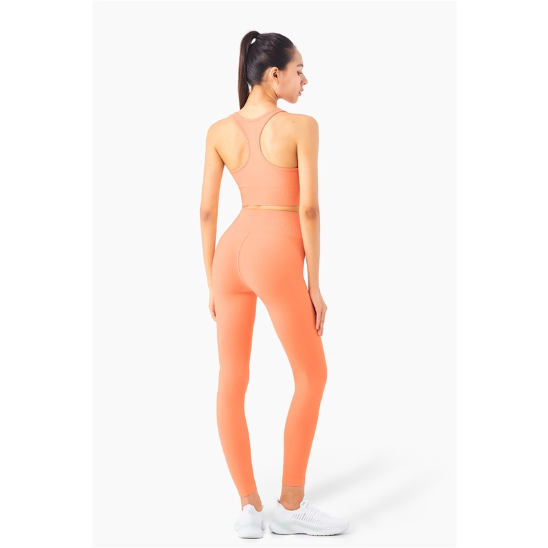 Set đồ tập yoga HOPPE FUMENG TZ060 chất vải lycra không đường may thời trang cao cấp cho nữ
