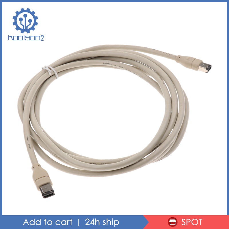 Cáp Lửa Koolsoo2 1394 6 Pin Sang 6Pin DV-OUT Máy Quay 3Meter Màu Xám