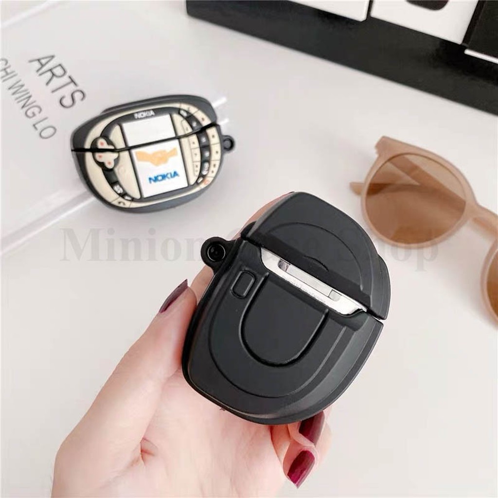 [HÀNG LOẠI 1]Ốp airpods 1-2 & Airpods Pro huyền thoại Nokia N-Gage silicon 3d cao cấp