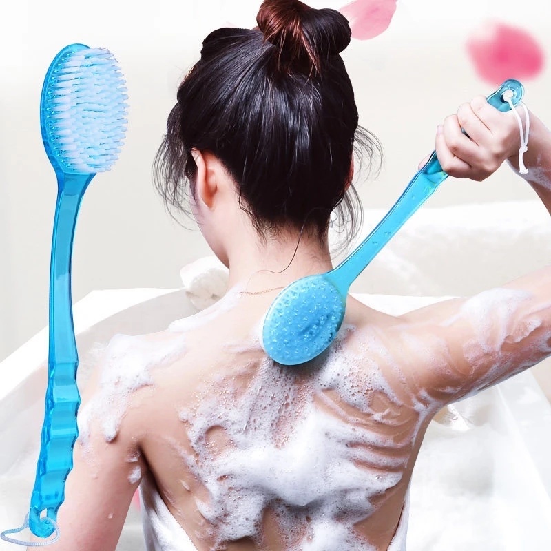 Bàn Chải Chà Lưng Tay Cầm Dài Tẩy Tế Bào Chết Khi Tắm