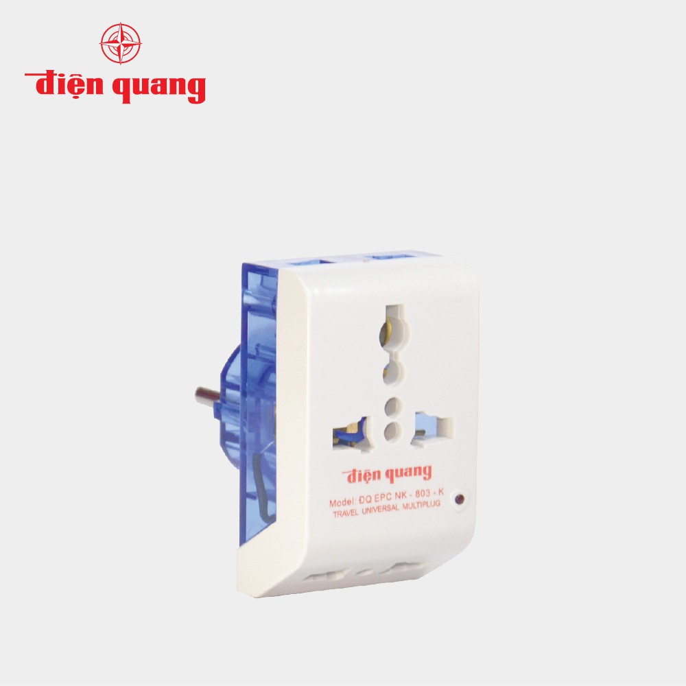 ⚡️FLASH SALE 50%⚡️{ Hàng chính_hãng}Phích cắm chuyển Điện Quang ĐQ EPC NK-803-K