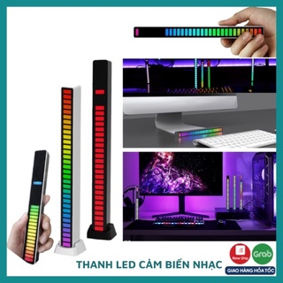Thanh đèn LED RGB 16 triệu màu điều khiển bằng giọng nói + APP điện thoại, cảm biến âm thanh, nháy theo nhạc0
