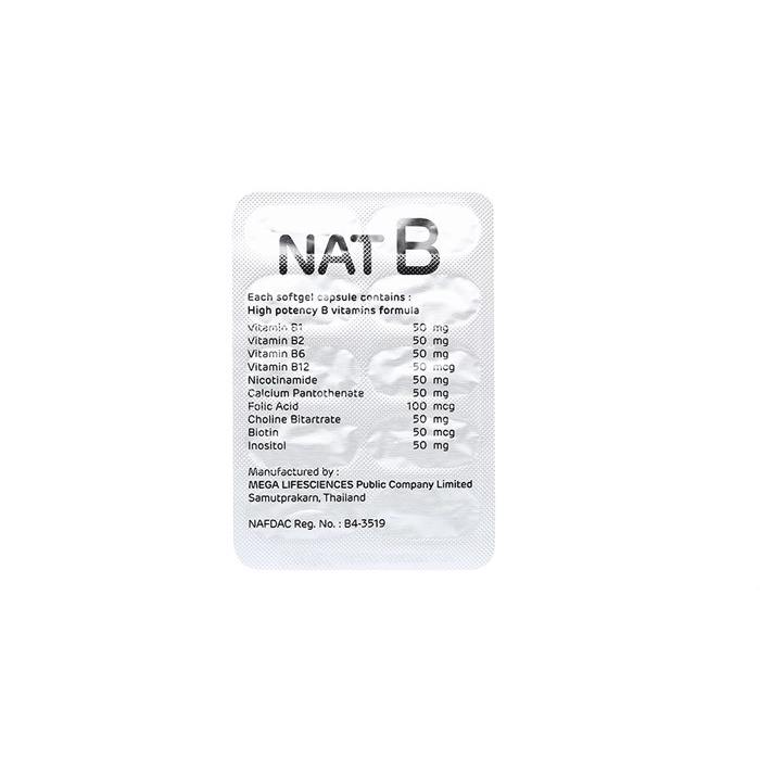 Viên uống bổ sung Vitamin B Nat B (Hộp 3 vỉ x 10 viên)
