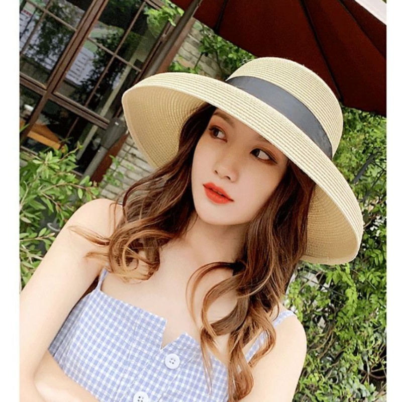 Mũ nón rộng vành đi biển du lịch thời trang Hàn Quốc