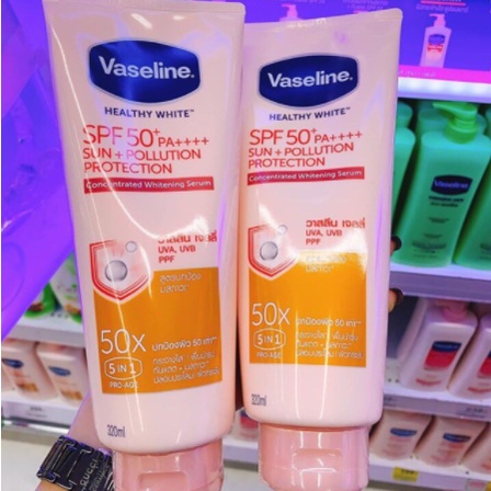 Sữa Dưỡng Thể Vaseline Perfect Serum 50X Tuýp 320ml Thái Lan