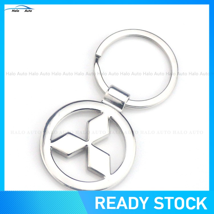 Móc Khóa Hình Logo Xe Hơi Mitsubishi Bằng Thép Không Gỉ