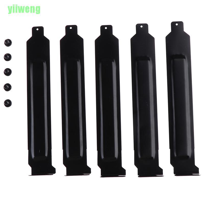 Set 5 Tấm Lọc Bụi Bằng Kim Loại Màu Đen Cho Máy Tính PCI