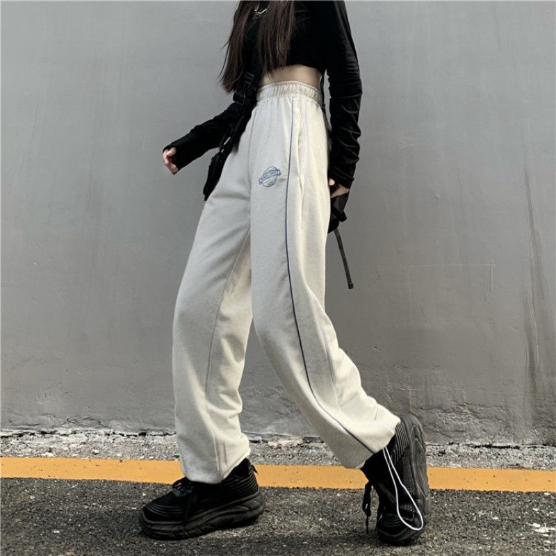 Quần Suông Ống Rộng - Quần Thun Unisex Dáng Thể Thao Cạp Chun Năng Động Siêu Xinh