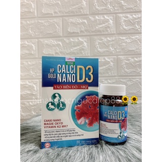(CHÍNH HÃNG)Calci nano D3 tảo biển đỏ MK7 bổ sung canci cho xương (Lọ 30 viên)