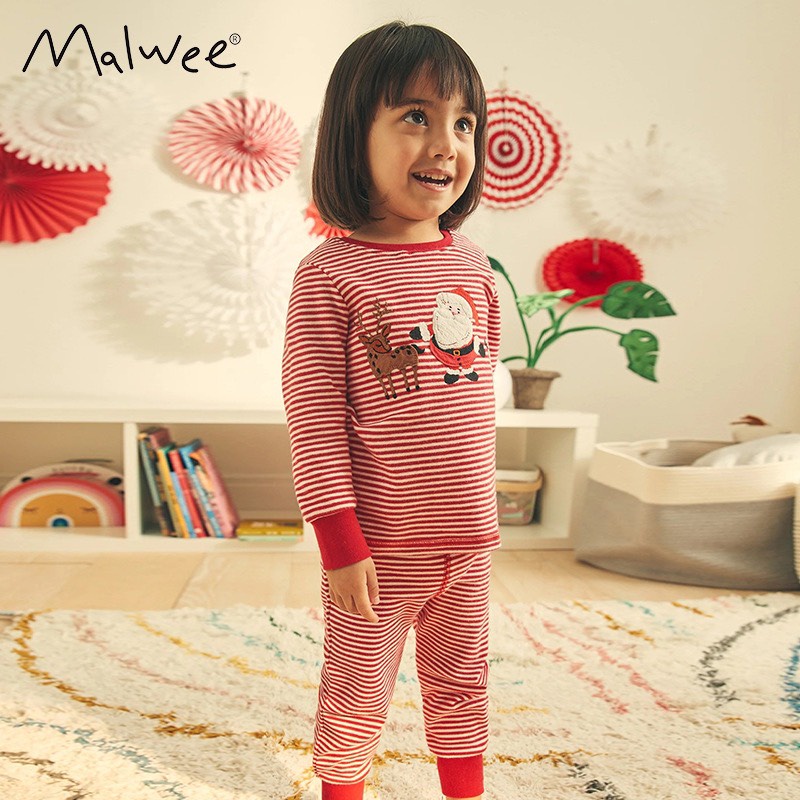 Đồ bộ thun cotton trẻ em bé gái Malwee 10-28kg