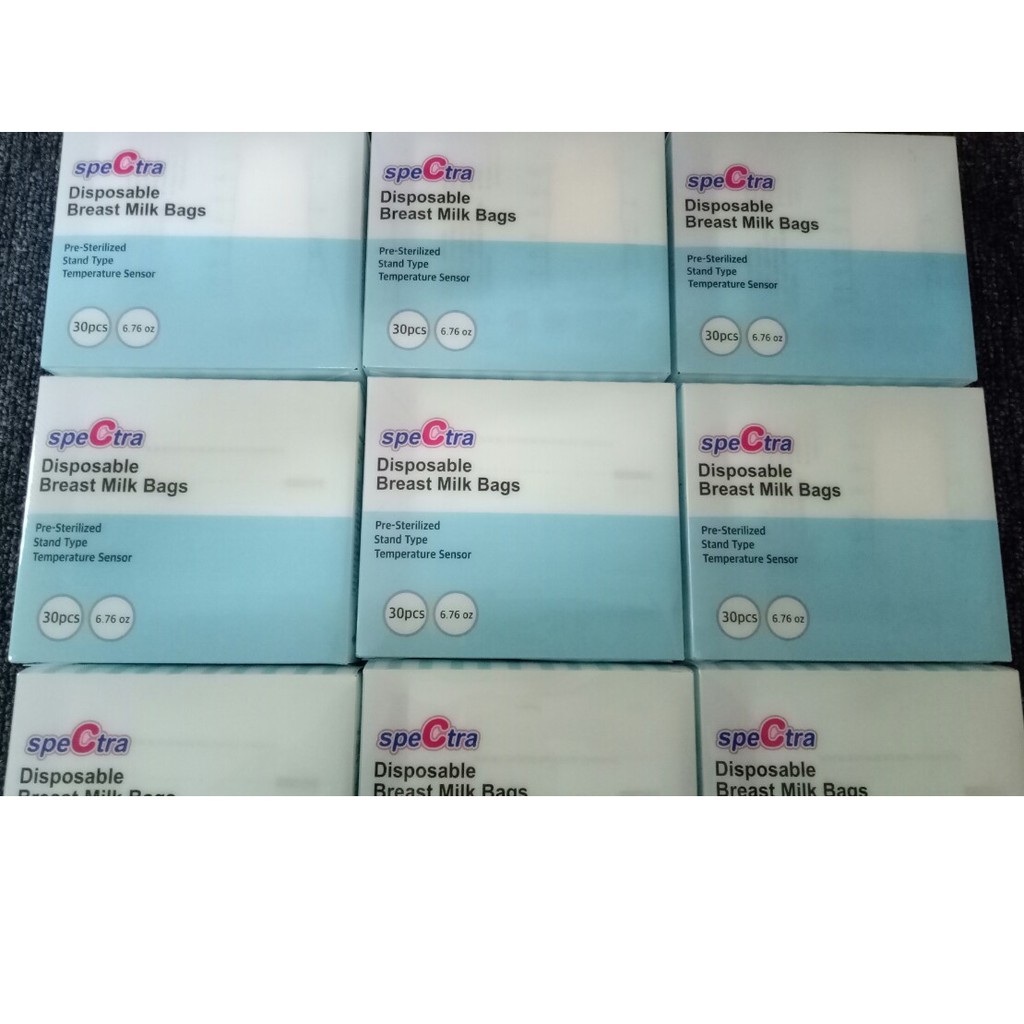Túi Trữ sữa Cảm Ứng Nhiệt Spectra 200ml Hộp 30 Túi