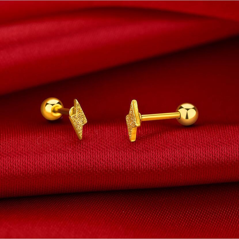 Bingo Bông Tai Hình Ngôi Sao Năm Cánh Mạ Vàng 18k Thời Trang Cho Nữ