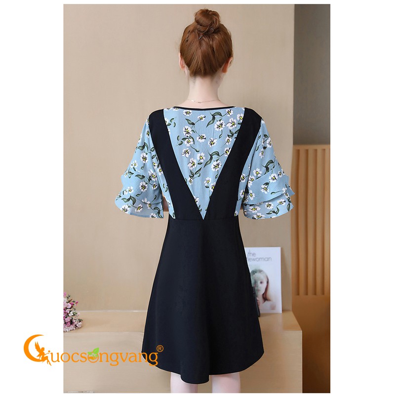 Váy đầm big size váy đầm xòe tay lỡ GLV077 Cuocsongvang