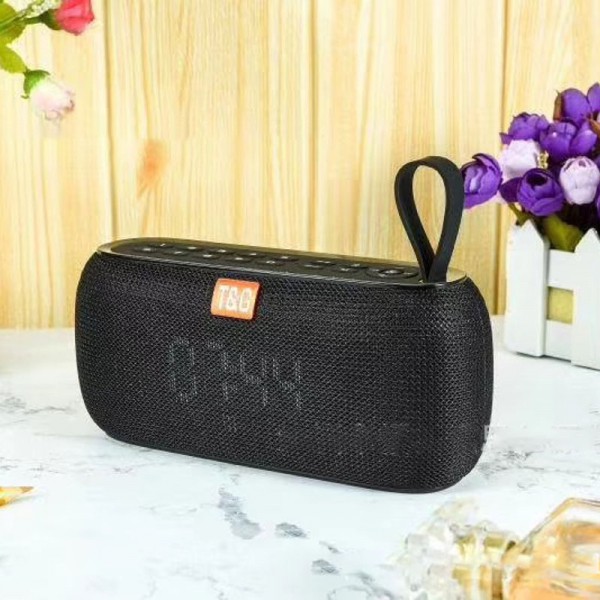 Loa Bluetooth Nghe Nhạc Để Bàn TG177 Mặt Đồng Hồ Hiển Thị Giờ Báo Thức Đài FM – Loa Bass Ấm