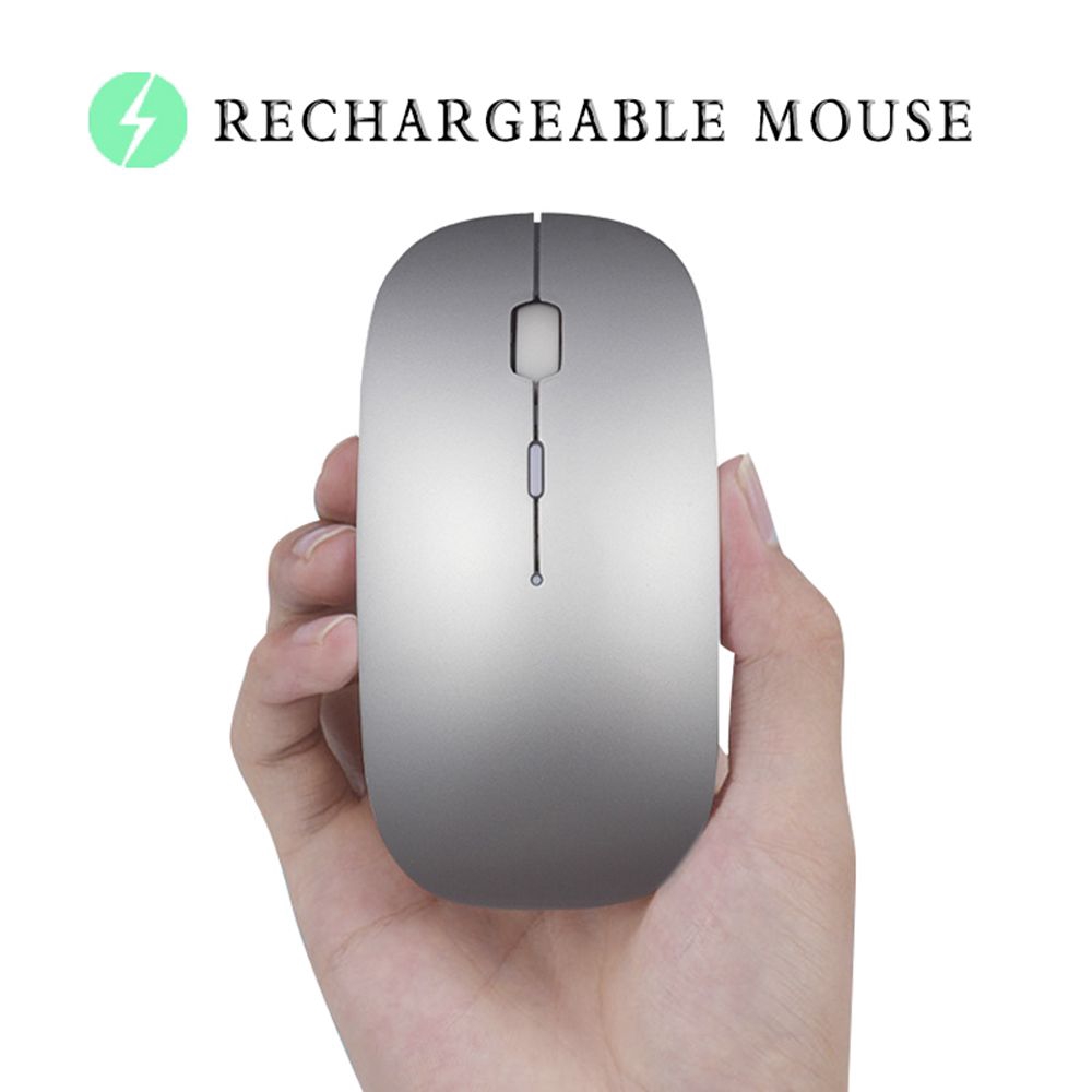 MYRON Super Slim Work Long Rechargeable Silent Button Ultra Thin Wireless Mouse